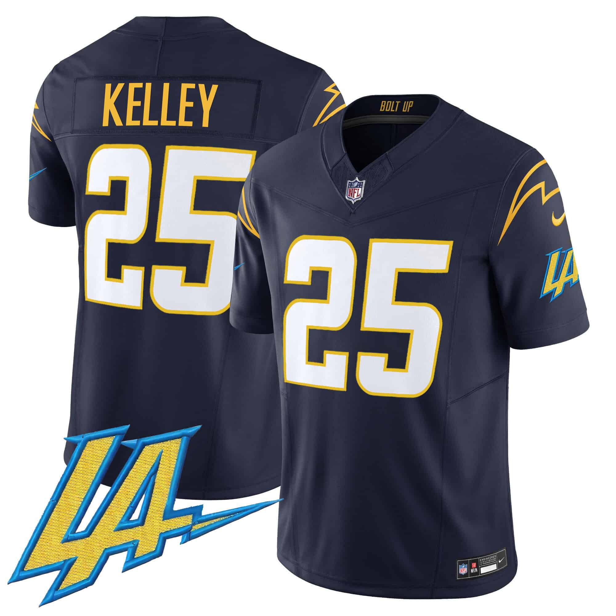 Men Los Angeles Chargers #25 Kelley Drak Blue 2024 Nike Vapor Limited NFL Jersey->indianapolis colts->NFL Jersey
